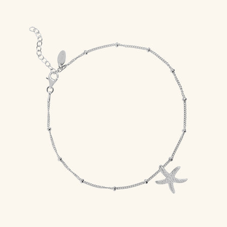 Starfish Anklet Silver